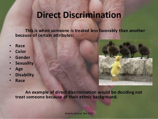 discrimination in health and social care case studies