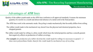 Tire Recycling Equipment Manufacturing | PDF