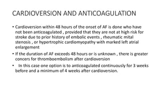 Presentation atrial fibrillation (latest guidelines) | PDF