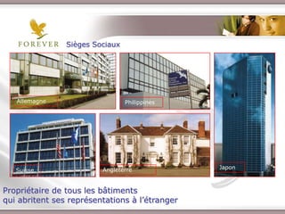 Sièges Sociaux




   Allemagne                       Philippines




                         Angleterre                               Japon
   Suisse


Propriétaire de tous les bâtiments
qui abritent ses représentations à l’étranger
                        Présentation de l’Opportunité d’Affaire
 