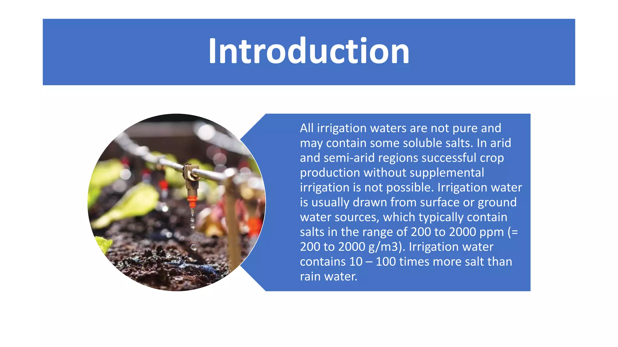 irrigation water quality | PPTX