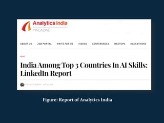 Figure: Report of Analytics India
 