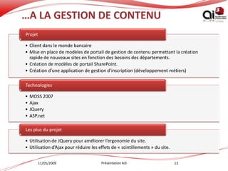 Presentation Ai3   Journée Web Agency