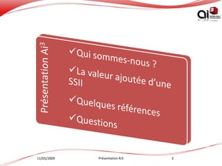 Presentation Ai3   Journée Web Agency