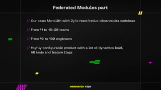 "Micro-frontends: Scalable and Modular Frontend in Parimatch Tech ...