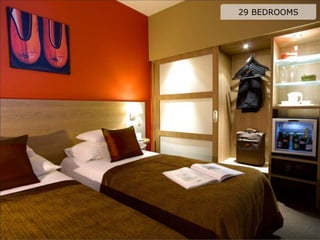 Martin’s Brussels EU
• 100 rooms
• A blend of contemporary
design and mineral touches
• High Tech, High Touch
 