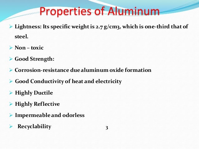 Physical Properties Of Aluminum Physical Properties Of Aluminum