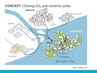 Source: Deltasync, 2012
CONCEPT | Closing CO2 and nutrients cycles
 
