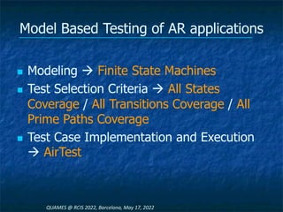 An Approach for Model Based Testing of Augmented Reality Applications.pdf