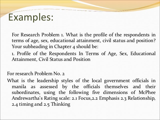 interpretation of data in thesis