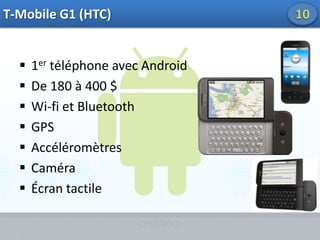 Open Handset Alliance9Consortium créé fin 2007