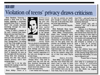 Violating privacy effects on your children badly. 