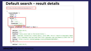 APACHECON North America
Default search – result details
 