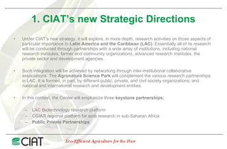 Public Private Partnerships at CIAT