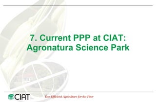 Public Private Partnerships at CIAT