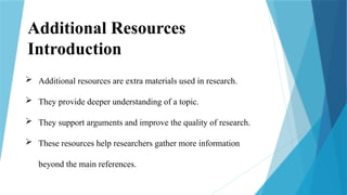 Additional resources & digital reference | PPTX