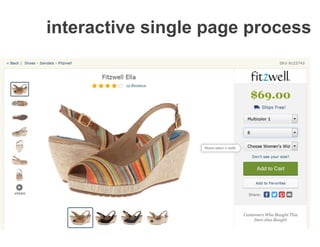 interactive single page process
 