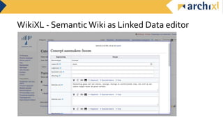 WikiXL - SemanticWiki as Linked Data editor
 