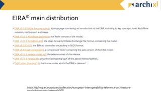 EIRA© main distribution
https://joinup.ec.europa.eu/collection/european-interoperability-reference-architecture-
 