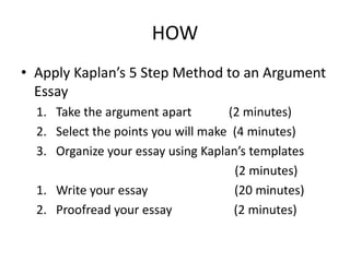 Presentation argumentative essay | PPTX | Indoor Environmental Quality ...