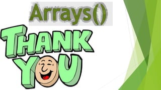 Presentation & arrays & | PPTX