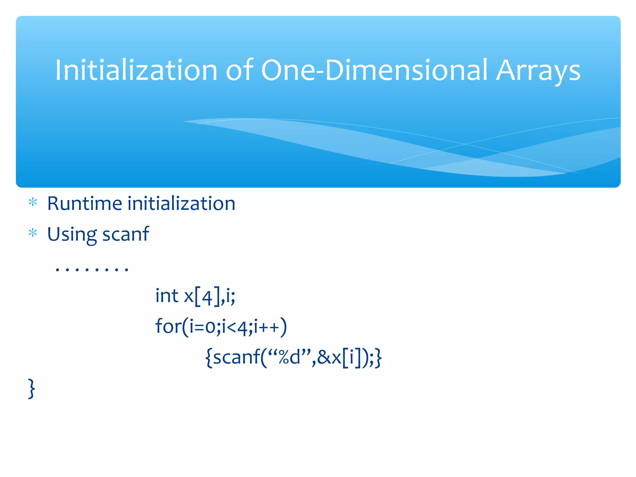 Presentation about arrays | PPT