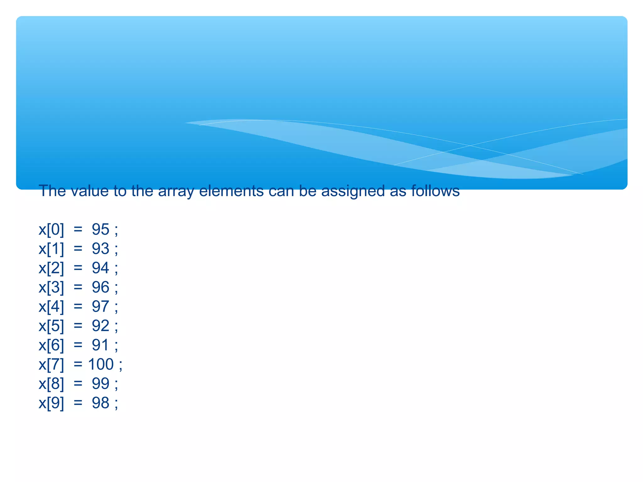 Presentation about arrays | PPT