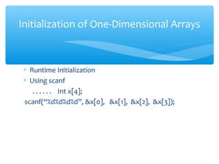 Presentation about arrays | PPT