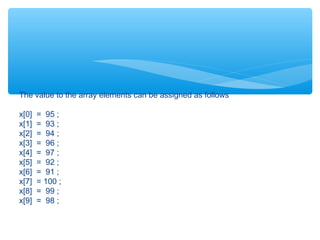 Presentation about arrays | PPT