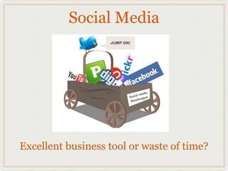 Social Media




Excellent business tool or waste of time?
 