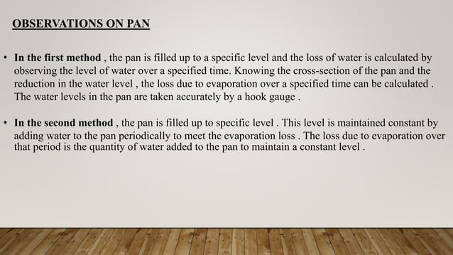 ATMOMETER AND PAN EVAPORATION | PPTX | Science