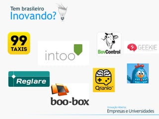 Tem brasileiro
Inovando?
 