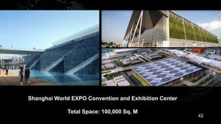 Shanghai World EXPO Convention and Exhibition Center

             Total Space: 100,000 Sq. M
                                                       42
 