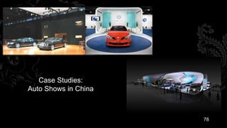 Case Studies:
Auto Shows in China



                      78
 