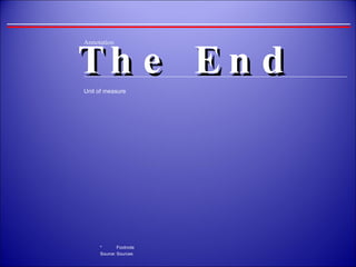 The End  