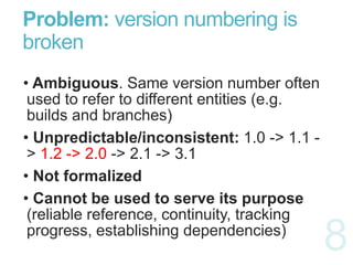 Software version numbering - DSL of change | PPTX