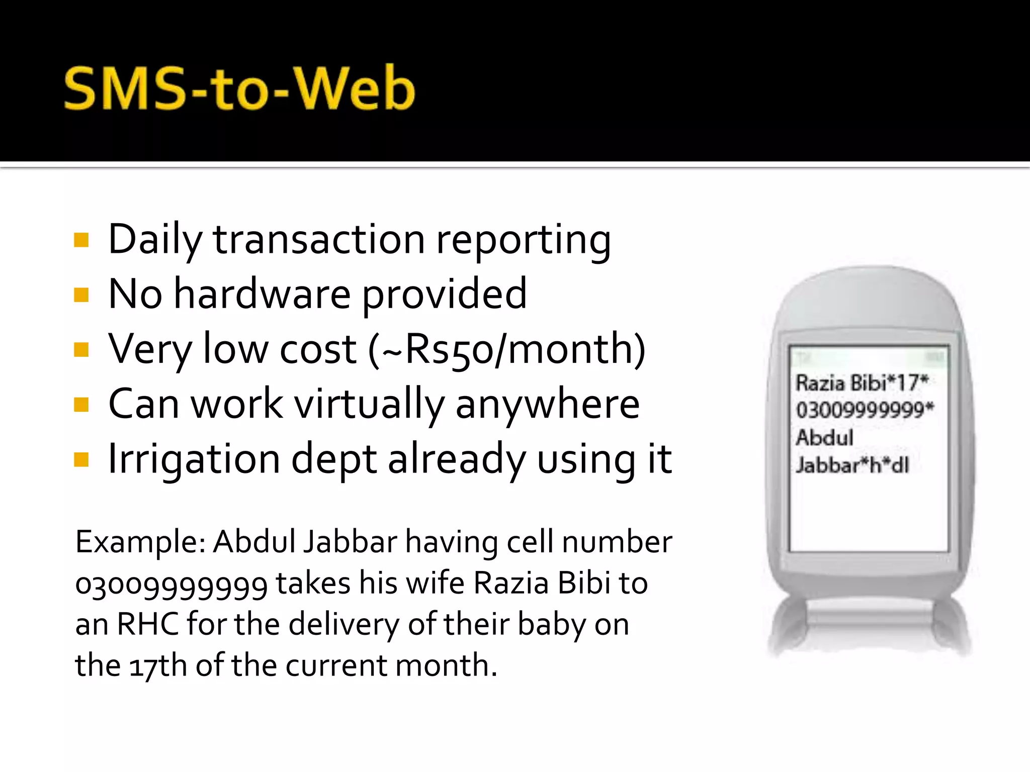 Using cell phones for data collection and monitoring | PPT