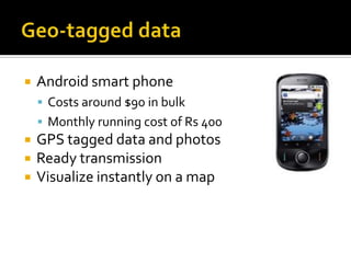 Using cell phones for data collection and monitoring | PPT