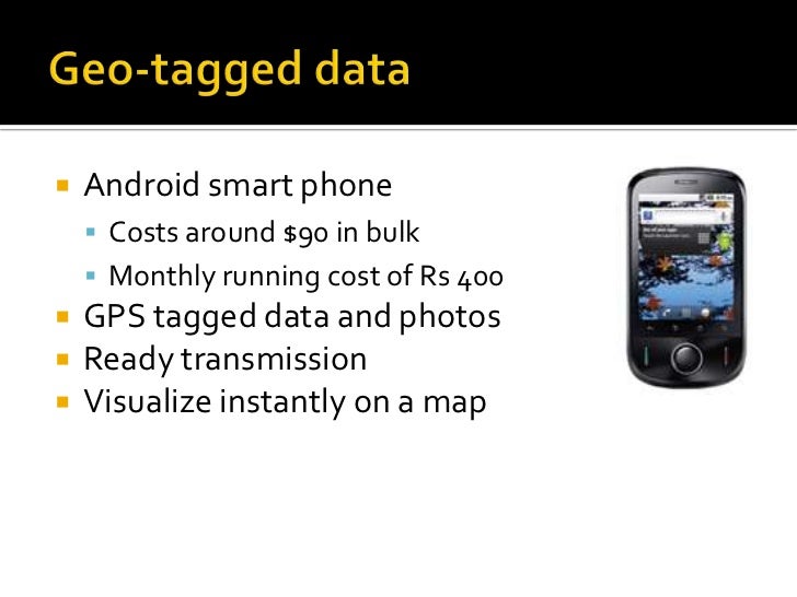 Using cell phones for data collection and monitoring