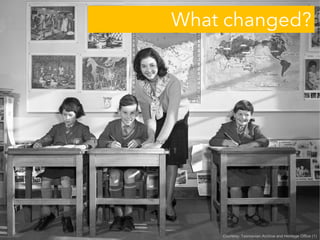 What changed?
Courtesy: Tasmanian Archive and Heritage Office (1)
 
