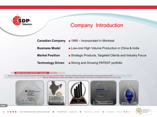 SDP Telecom Corporate Presentation - August 23 2010