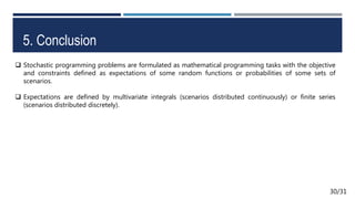 Stochastic Optimization | PPTX