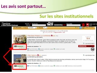 Les avis sont partout…
Sur les sites institutionnels

 
