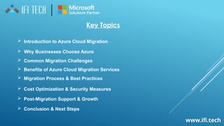 Seamless Azure Cloud Migration Services – IFI Techsolutions | PPTX