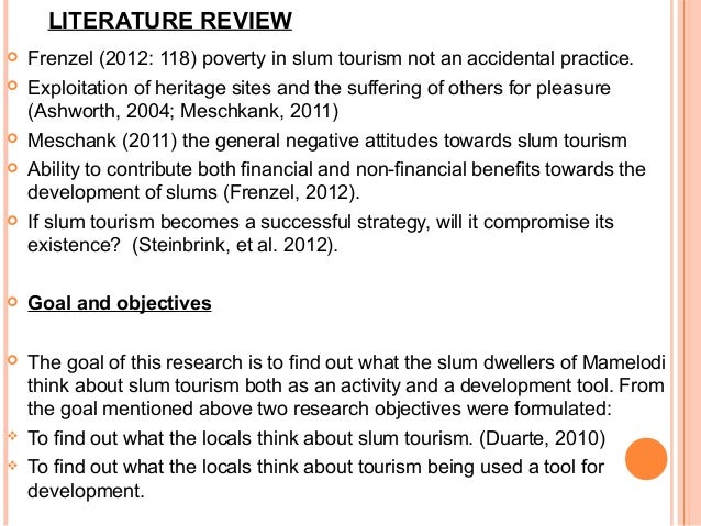Thesis slum tourism picture