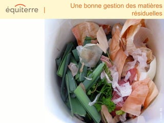 Une bonne gestion des matières
|
                        résiduelles




                                  Crédit: flit
 