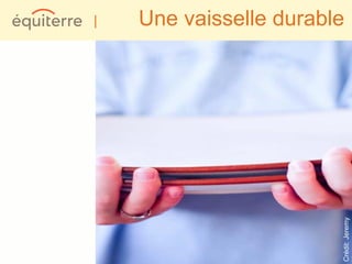 |   Une vaisselle durable




                        Crédit: Jeremy
 
