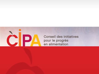 19   Position de l’industrie de la transformation agroalimentaire, 22 novembre 2006
 