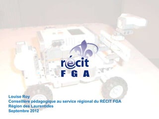 Prochaines activités
Des activités d’apprentissage sont
actuellement disponibles pour les cours
suivants (hiver 2013):
•MAT-P104 (1 activité)
•MAT-2101 (2 activités)
•MAT-2102 (1 activité)
D’autres situations sont actuellement en rédaction
 