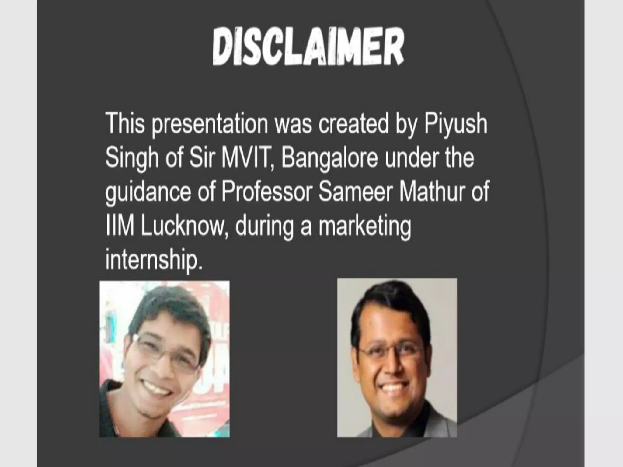 Presentation based on the ted talk by malcom gladwell